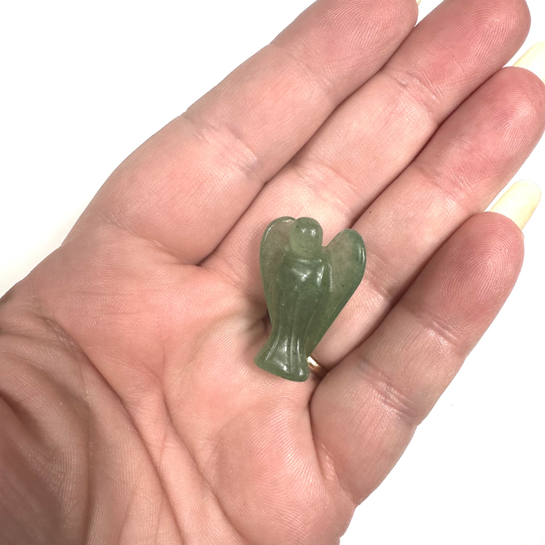 Grn Aventurin, mini engel 