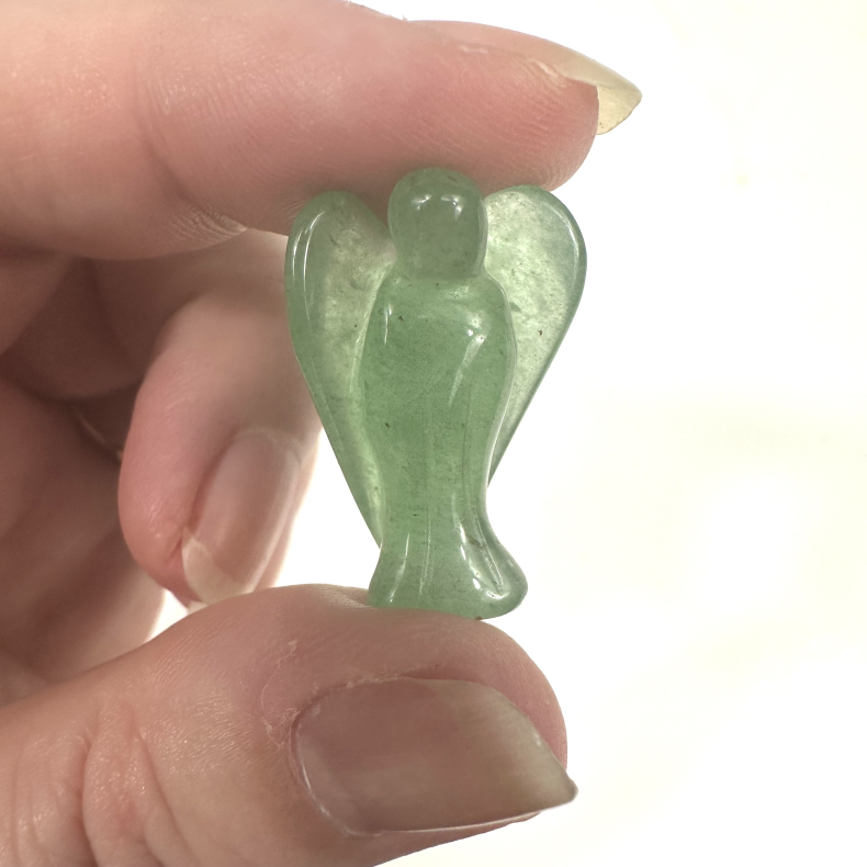 Grn Aventurin, mini engel 