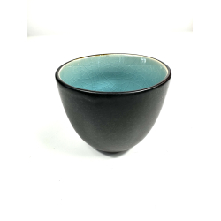 Krus m turkis farve inden i