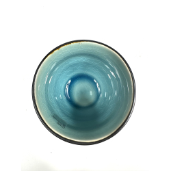 Krus m turkis farve inden i