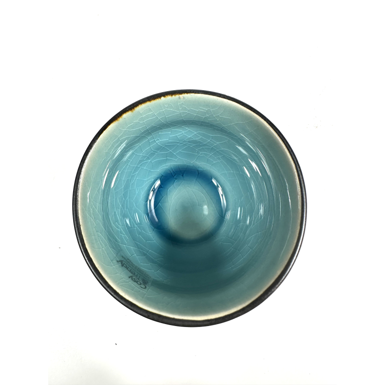 Krus m turkis farve inden i