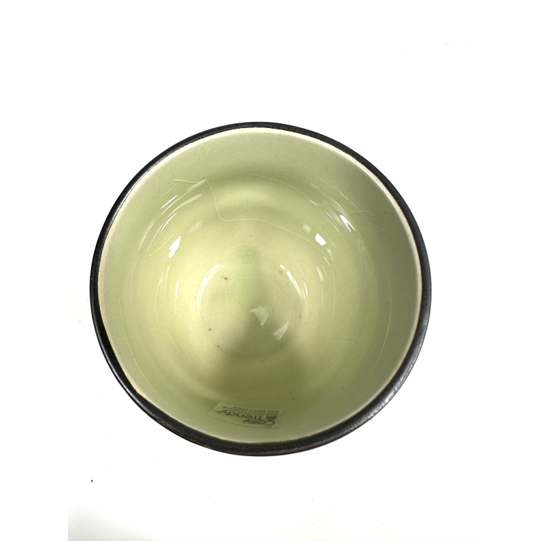 Krus m grn farve inden i