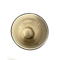 Krus m creme farve inden i 