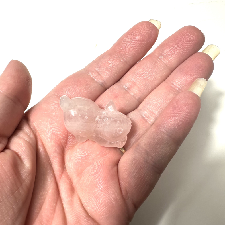 Rosakvarts, stende kat 