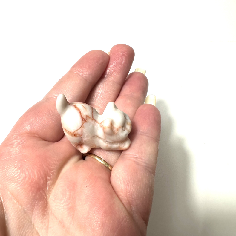 Rd Vein Jaspis, stende kat 