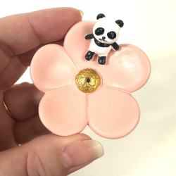 Rgelsesholder med panda i blomst 