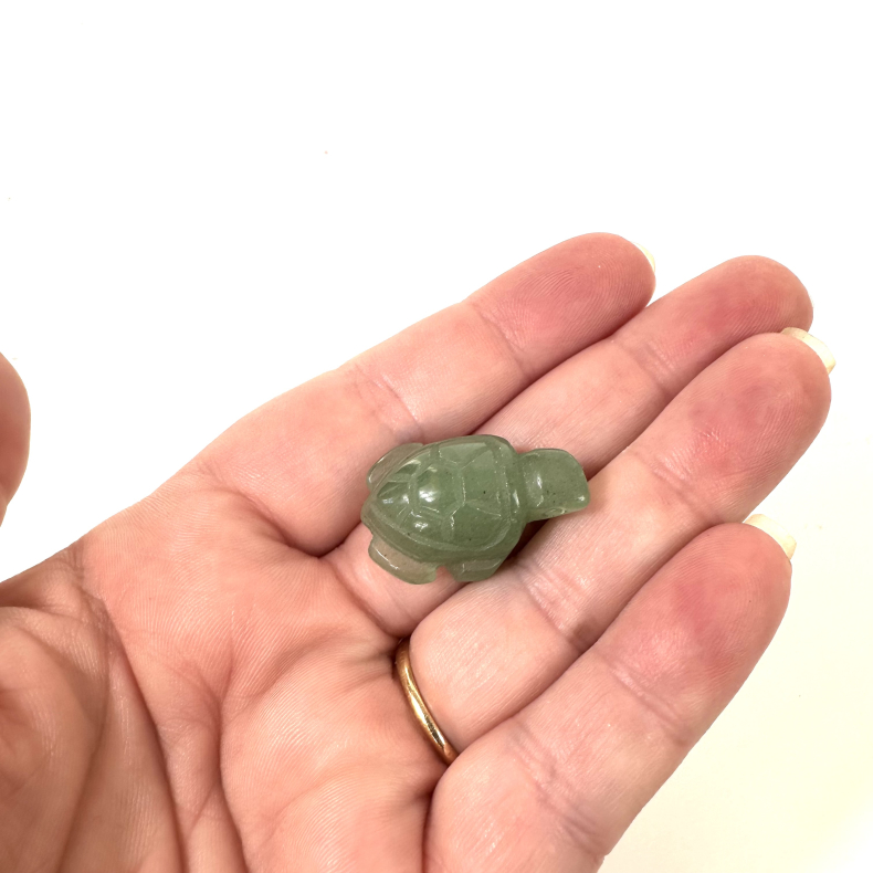 Grn Aventurin, skildpadde mini 