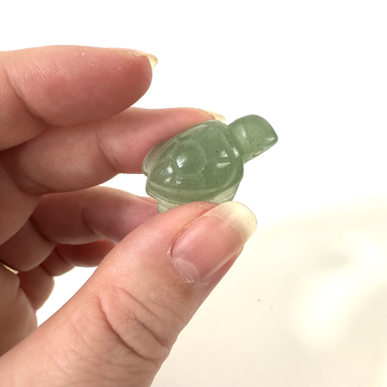 Grn Aventurin, skildpadde mini 