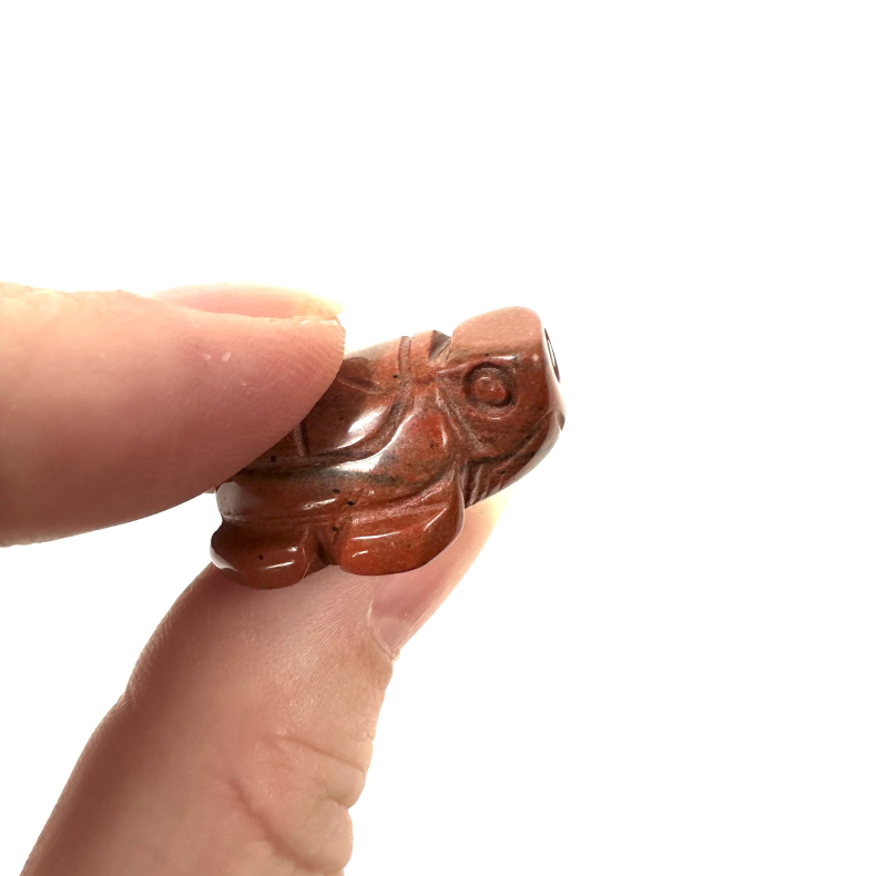 Rd Jaspis, skildpadde mini 