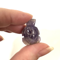 Ametyst, skilpadde mini 