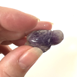 Ametyst, skilpadde mini 