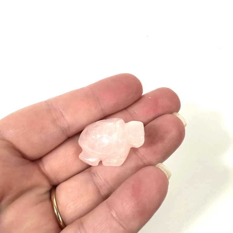 Rosakvarts, skildpadde 