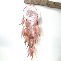 Rosakvarts i lyserd drmmefanger 