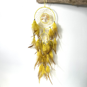 Citrin krystaller i gul dr�mmefanger 