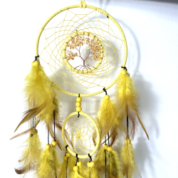 Citrin krystaller i gul drmmefanger 