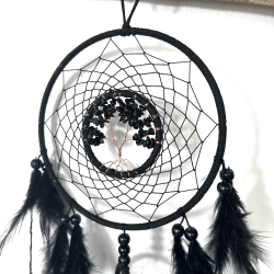 Sort Obsidian i sort drmmefanger 