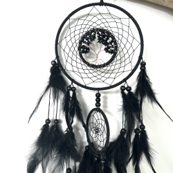 Sort Obsidian i sort drmmefanger 