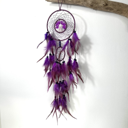 Drmmefanger med lilla krystal 