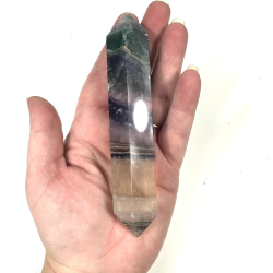 Regnbue Fluorit med dobbelt spids 