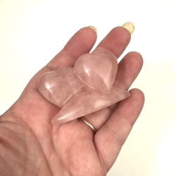 Rosakvarts, dobbelt hjerte 