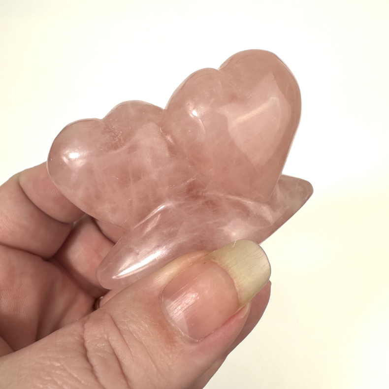 Rosakvarts, dobbelt hjerte 