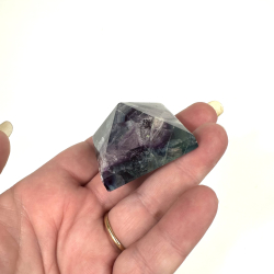 Fluorit pyramider mellem 