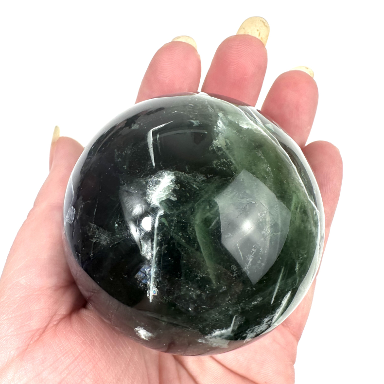 Fluorit kugler mellem 