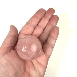 Rosakvarts, kugle, lille 