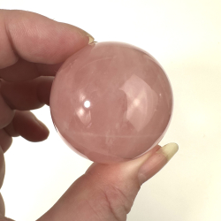 Rosakvarts, kugle, lille 