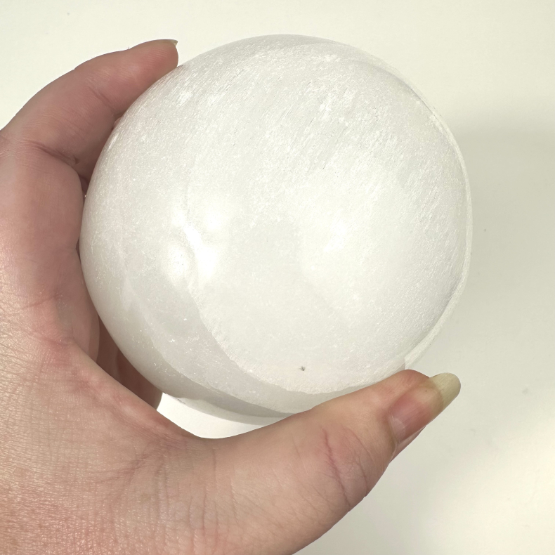 Selenit kugle, stor