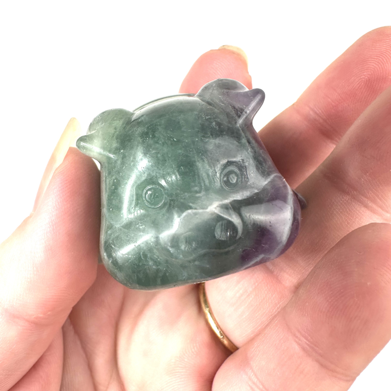 Fluorit, Gris liggende 