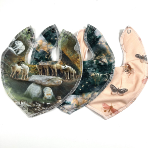 Hagesmk 3 stk. 1 med lomme til sten 