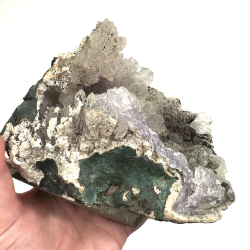 Blomster og stort Ametyst klynge A1