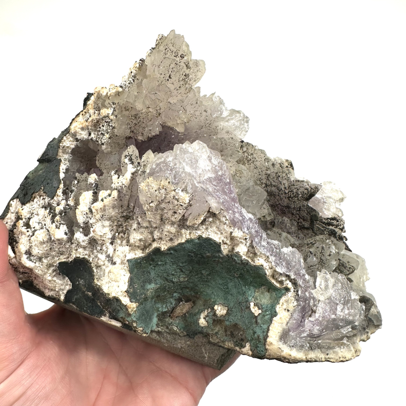 Blomster og stort Ametyst klynge A1