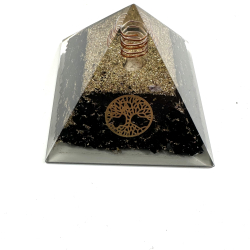 Sort Obsidian i Orgone Pyramide 