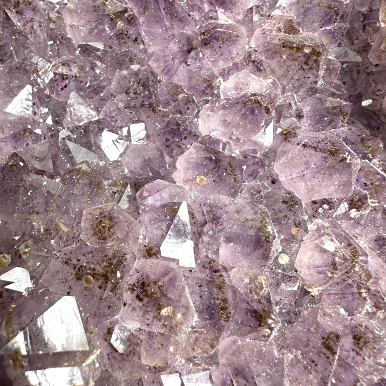 Ametyst klynge m Guld A 