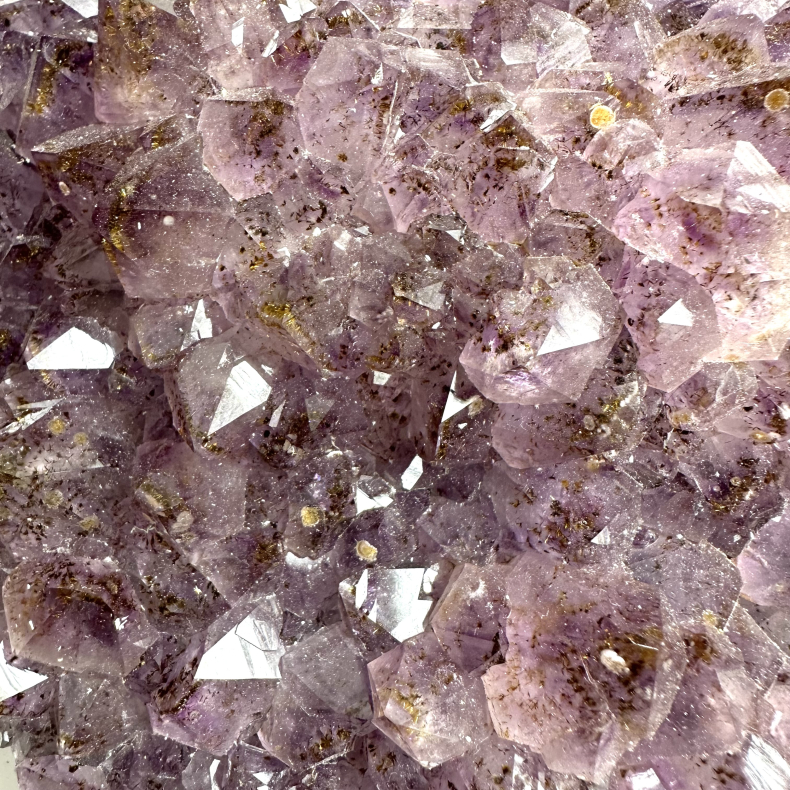 Ametyst klynge m Guld A 