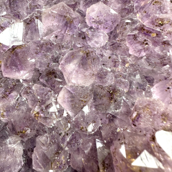 Ametyst klynge m Guld A 