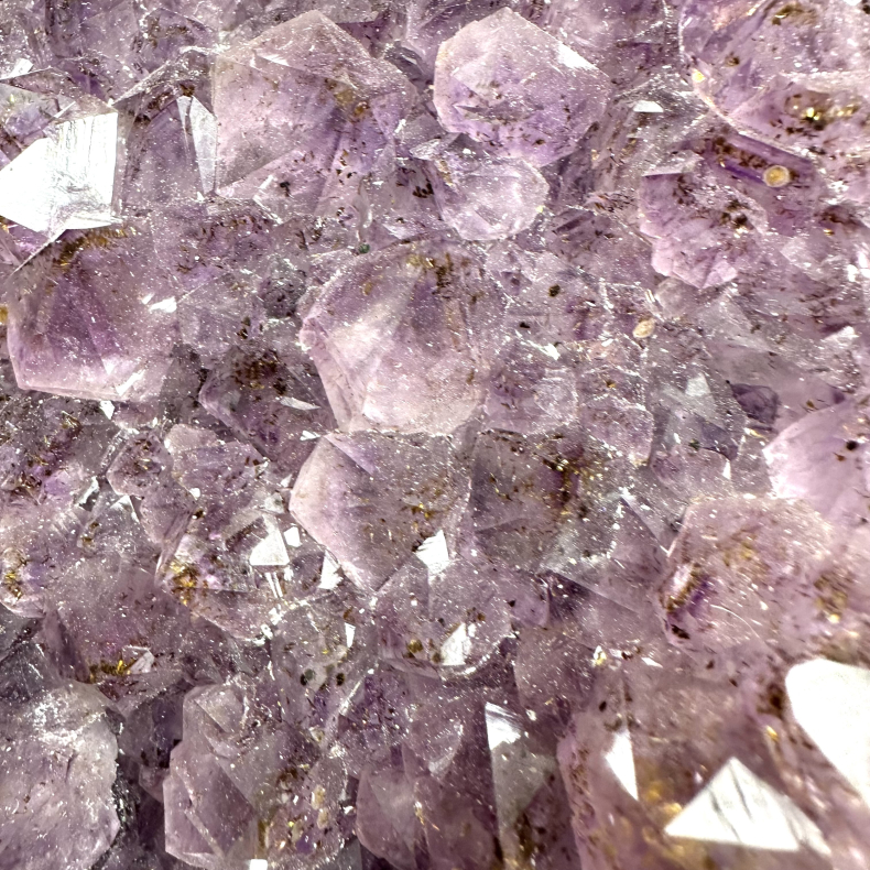 Ametyst klynge m Guld A 