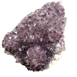 Ametyst klynge med Guld C 