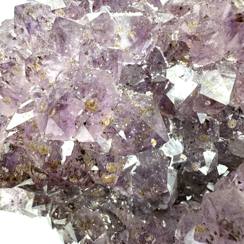 Ametyst klynge med Guld C 