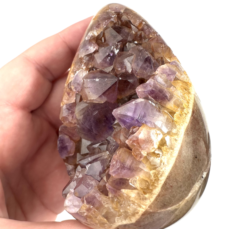 Ametyst og Brnd Citrin, g 