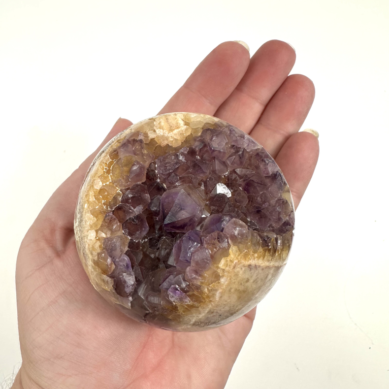Ametyst og Brndt Citrin, kugle 