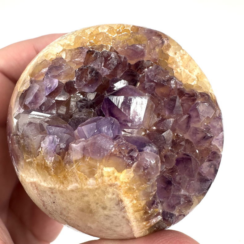 Ametyst og Brndt Citrin, kugle 