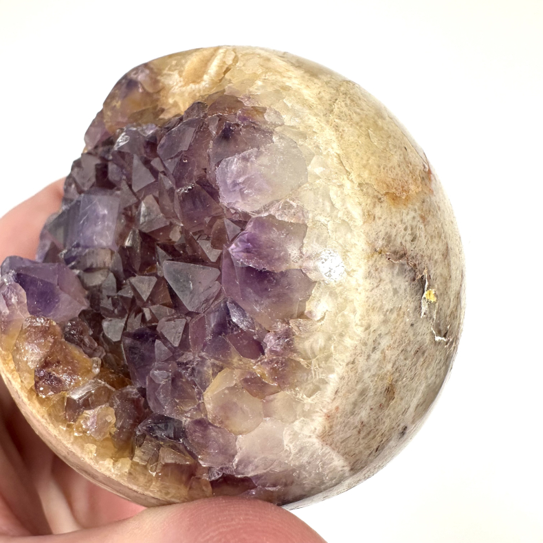 Ametyst og Brndt Citrin, kugle 