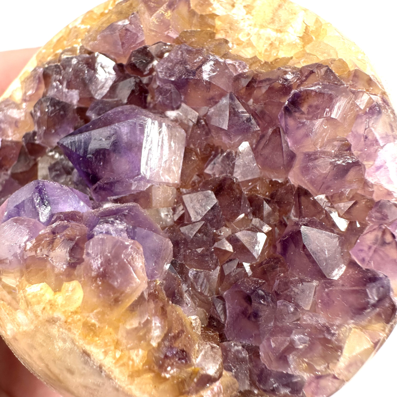 Ametyst og Brndt Citrin, kugle 