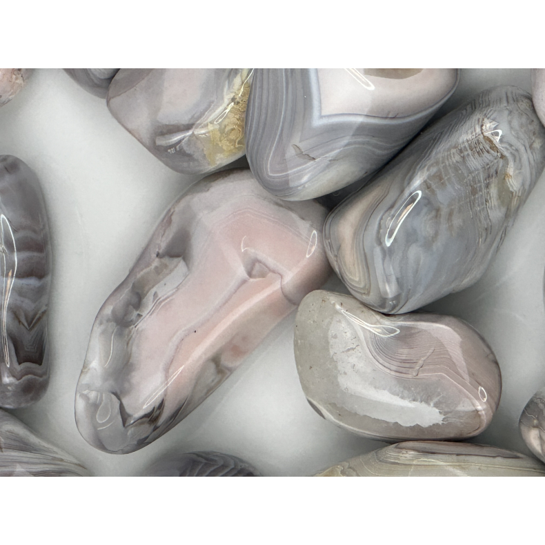 Pink Botswana Agat, Lommesten 