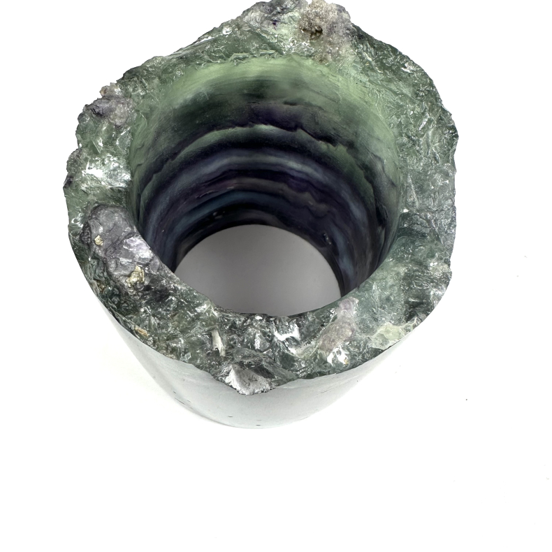 Regnbue Fluorit cylinder 