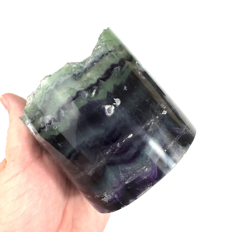 Regnbue Fluorit cylinder 