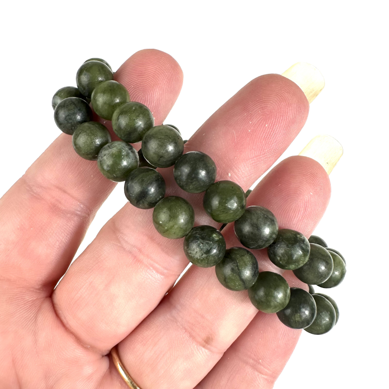 Grn jade armbnd 8mm